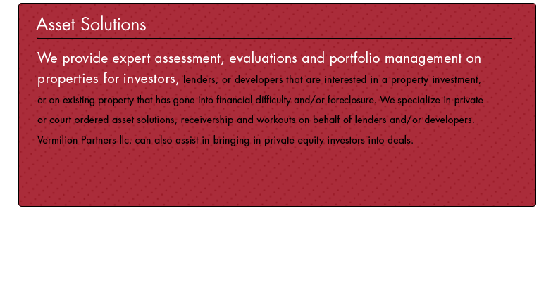 asset solutions