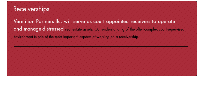 receivership information